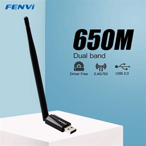 Fvi Adaptador Wifi Usb De Doble Banda Tarjeta De Red Inal Mbrica