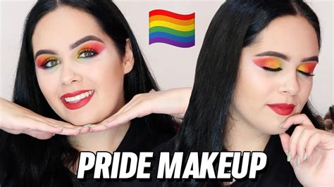 Rainbow Eyeshadow Makeup Tutorial Pride Month Youtube