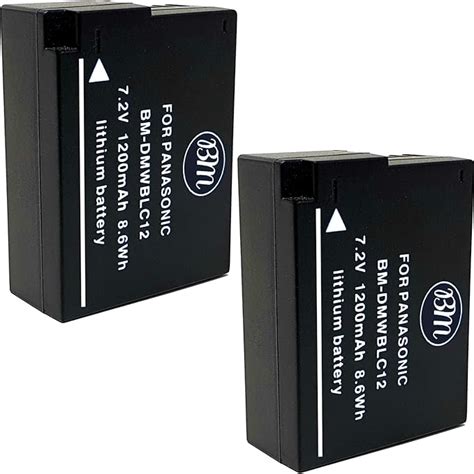 Bm Premium 2 Pack Of High Capacity Dmw Blc12 Batteries For