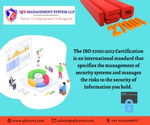 Isms Iso Certification Qfs Certs