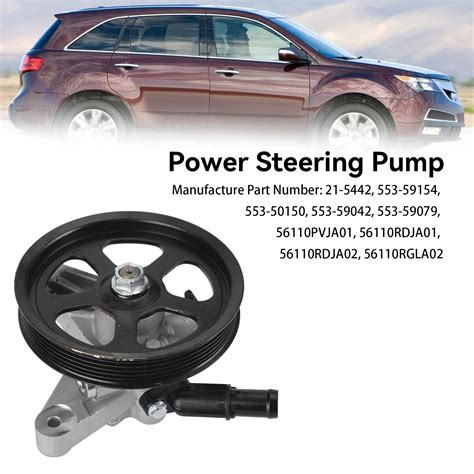 Power Steering Pump W Pulley Fit For Honda Odyssey Pilot Fit For Acura