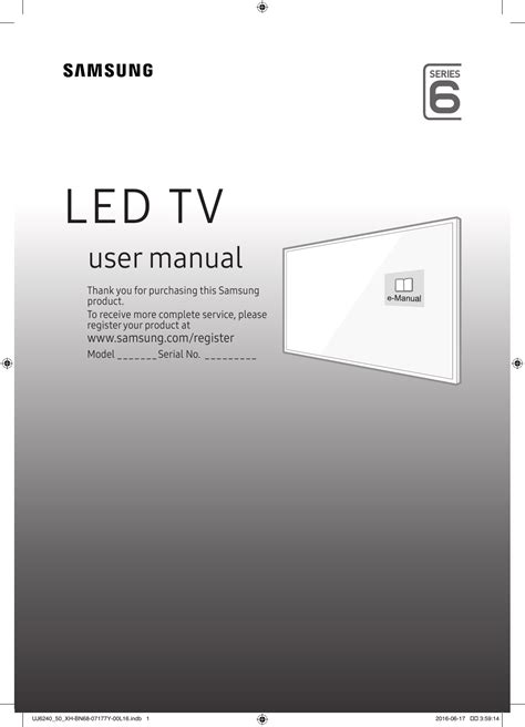 Samsung Tv User Guide Manual