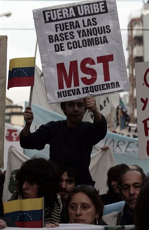 Protestas Contra El Acuerdo Militar Entre Colombia Y Ee Uu 1