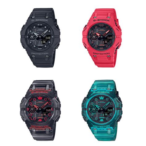 Casio G Shock นาฬิกาข้อมือผู้ชาย สายเรซิ่น รุ่น Ga B001 Ga B001g Ga