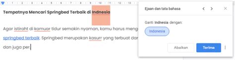 Cara Cek Typo Tulisan Di Google Docs Web Aplikasi