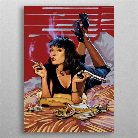 Pulp Fiction Poster Poster Picture Metal Print Paint By Nikita