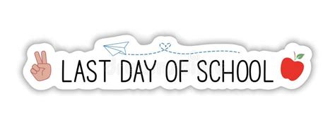 Happy Last Day Of School 2023 2024 Banner End Of School Year Concept