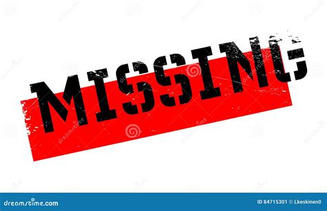 Missing Rubber Stamp Stock Illustration Illustration Of Disappearance