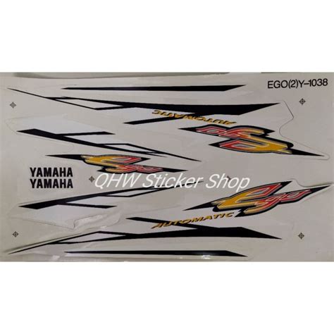 Yamaha Ego 2 Body Sticker Strike Stripe Lazada