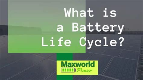 What is the lithium-ion battery life cycle – Maxworld Power