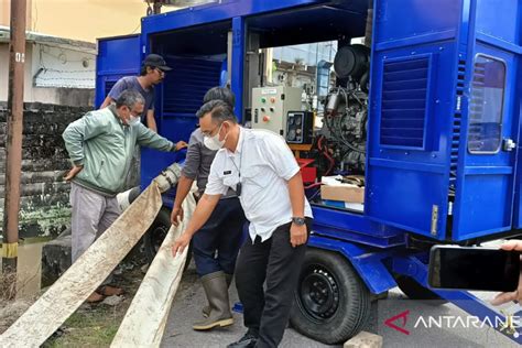 Upaya Tangani Banjir Dinas PUPR Pangkalpinang Uji Coba Pompa Mobile