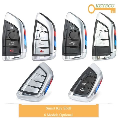 Keyecu Knife Card Style Smart Remote Car Key Shell Case For Bmw X X