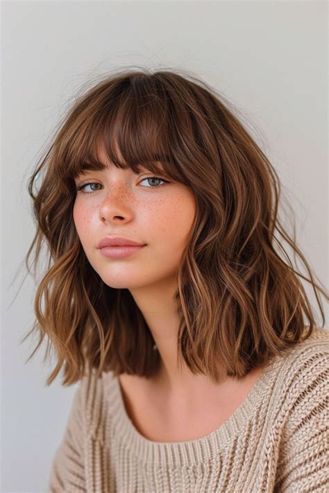 56 Shaggy Lob With Bangs Hairstyle Ideas In 2024 Hairstyles With Bangs Lob Haircut With