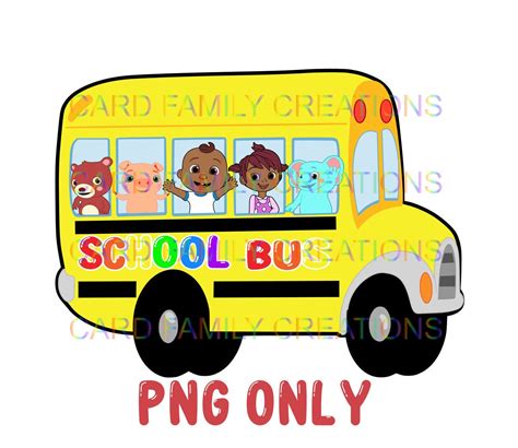 Cocomelon Bus Png Cocomelon African American Png Cocomelon Etsy