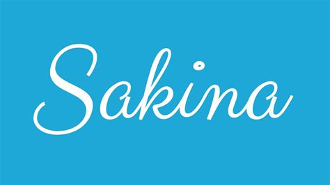 Learn How To Sign The Name Sakina Stylishly In Cursive Writing Youtube