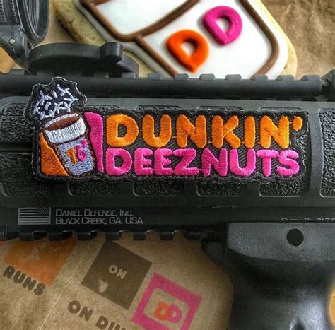 Dunkin Deeznuts Funny Patches Tactical Patches Pvc Patches