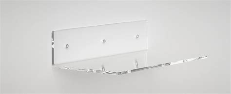 Sezanrpt 9 Inch Clear Wall Shelf Acrylic Small Floating Shelf For Wall