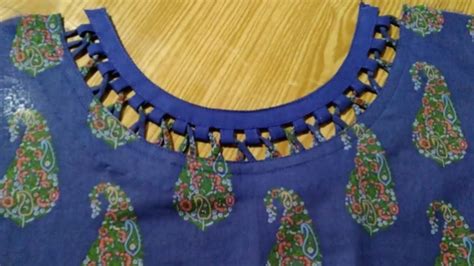 Boat Neck Design With Dori Loops Cutting And Stitching Step By Step