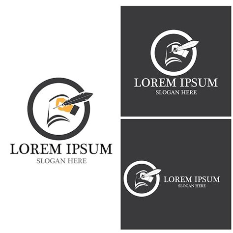 Premium Vector Feather Pen Logo Vector Template