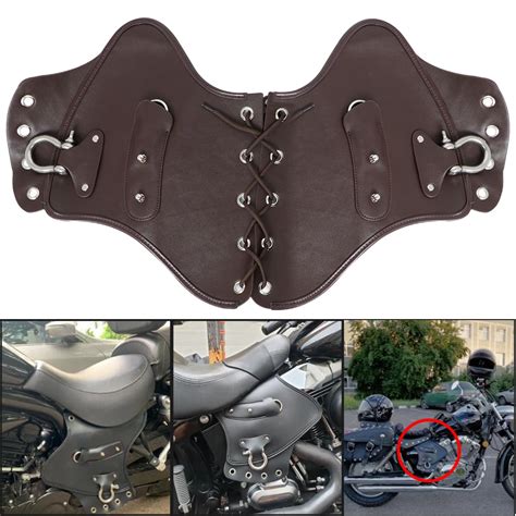 Motocicleta PU Couro Frontal Calor Sela Escudo Defletores Para Harley