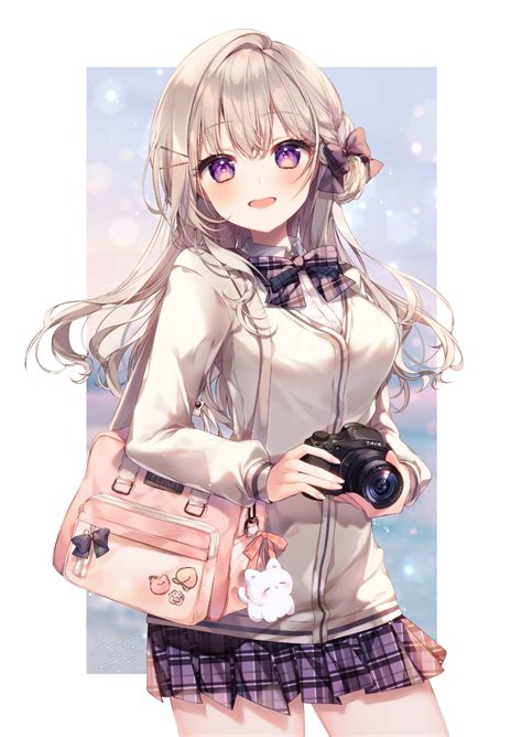 Original Characters Taya Oco Anime Girls Camera Purse 1031x1454