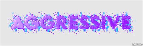Aggressive Text Effect and Logo Design Word 