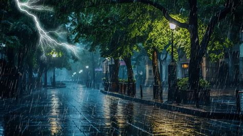 Sonido De Lluvia Relajante Para Dormir Sonidos De Lluvia Y Truenos En