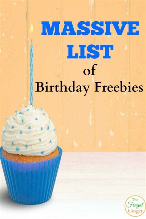 Birthday Freebies Get Free Stuff For Your Birthday The Frugal