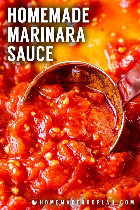 Homemade Marinara Sauce Artofit