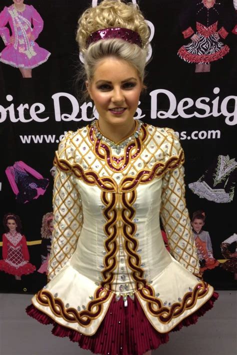 Champagne Maroon Irish Dance Solo Dress By Doire Designs Irishdancing