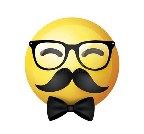 Emoji Glasses Mustache Stock Illustrations – 339 Emoji Glasses Mustache ...