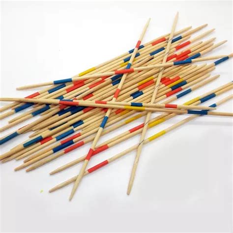 Juego Palitos Chinos Madera Tipo Artesanal 30 Unidades Full