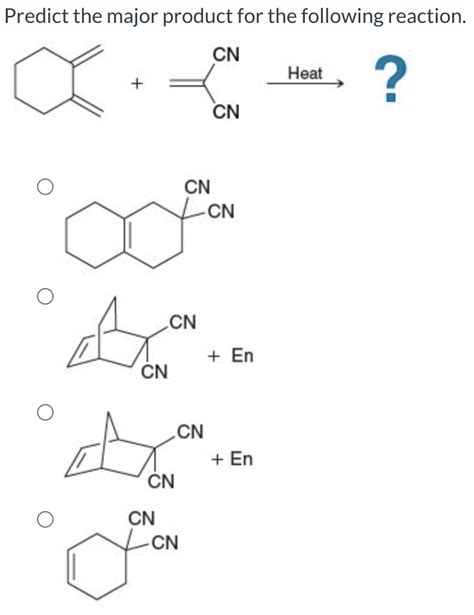 Solved Predict The Major Product For The Following Reaction Chegg