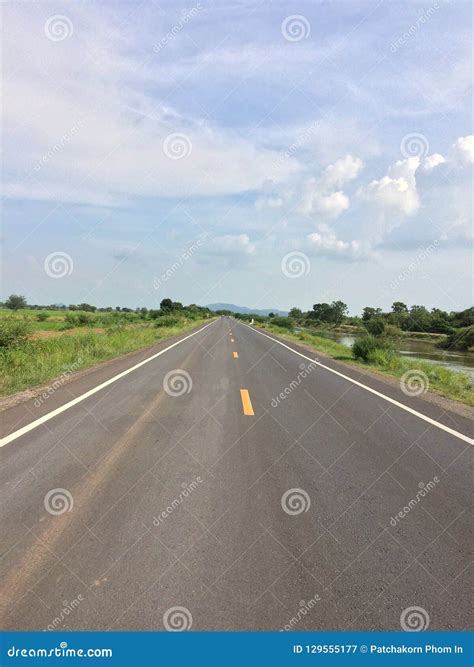 Rural Roads.Rural Village Landscape Stock Image - Image of clear, multicolored: 129555177