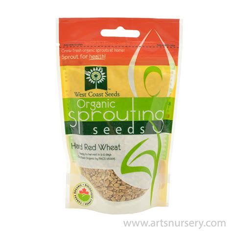 Hard Red Wheat Organic Sprouting Seeds | West Coast Seeds | Art's ...