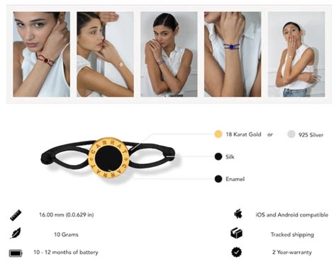 CARRAT smart jewelry GPS bracelet and caller - Geeky Gadgets