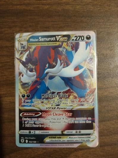 Hisuian Samurott Vstar Ungraded Pokemon Astral Radiance