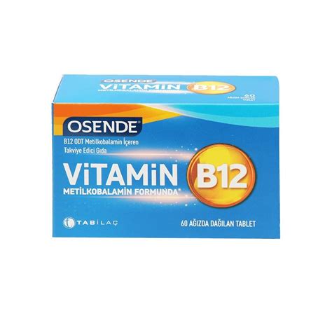 TAB İLAÇ OSENDE VITAMIN B12 1000 MCG 60 KAPSÜL Depovita