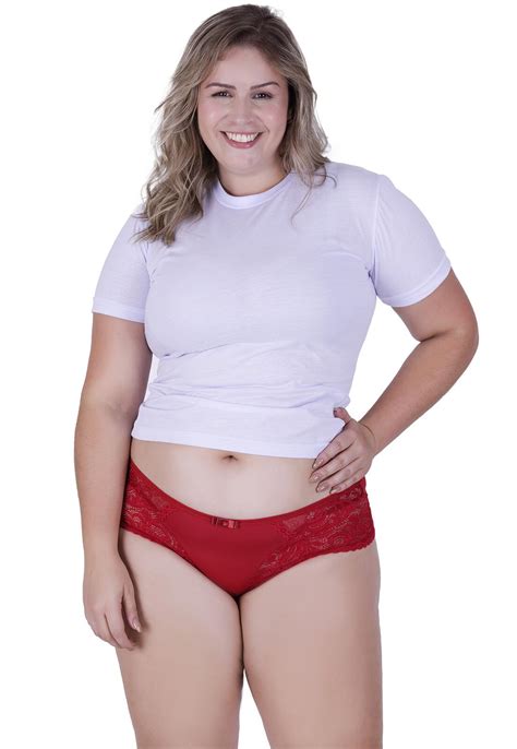 Calcinha Amor Plus Size Microfibra Concept Lingerie Rubi