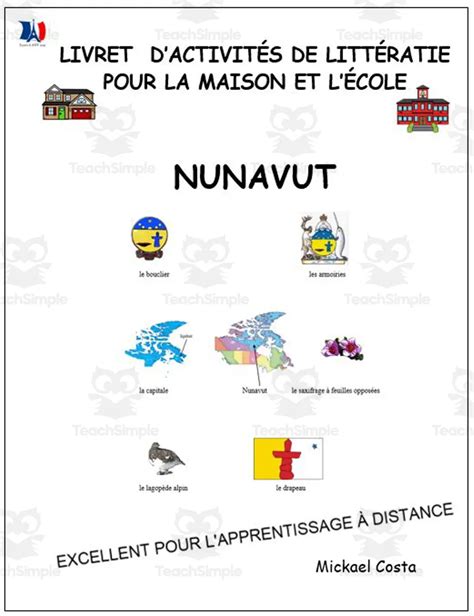 Livret Dactivit S De Litt Ratie Et Vocabulaire Nunavut By Teach Simple