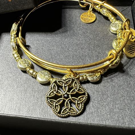 Alex And Ani Endless Knot Bangle Bracelets Set Of Ebay