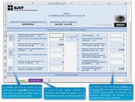 Anexo 7 Generar Anexo 7 Para Devolución De Iva