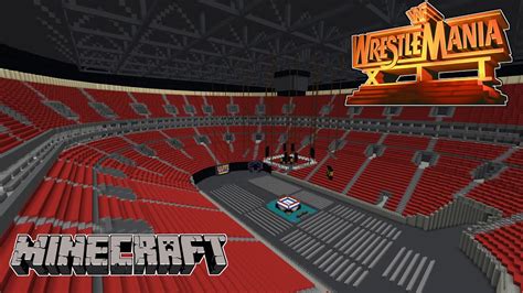 Minecraft Wwe Wrestlemania 12 Stage Hd Youtube