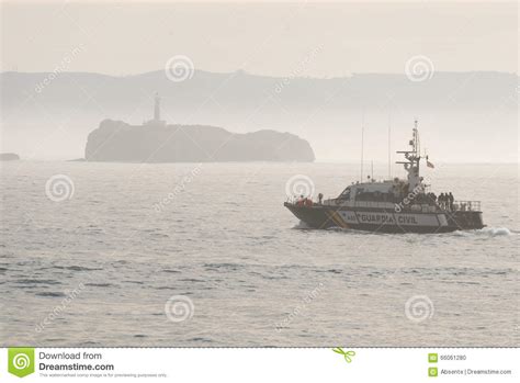 Guardia Civil Patrulha Da Guarda Costeira Na Espanha Imagem Editorial