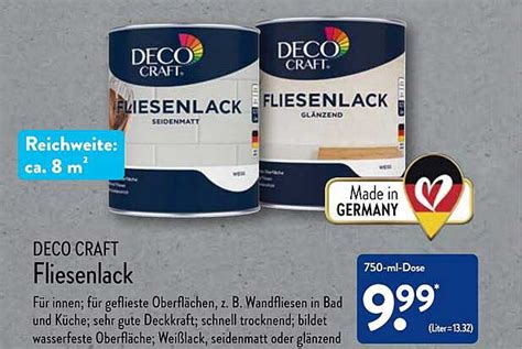 Deco Craft Fliesenlack Angebot Bei ALDI Nord 1Prospekte De