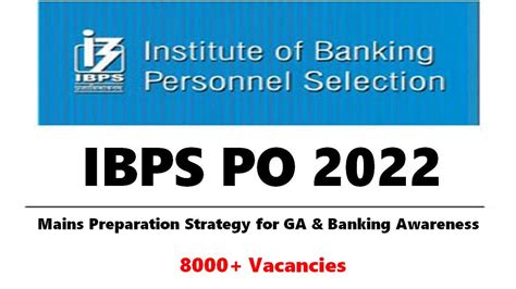 IBPS PO 2022 Mains Important Tips Check How To Prepare For General