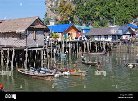 muslim fishing village, Thailand, Phang Nga, Ko Panyi Stock Photo - Alamy