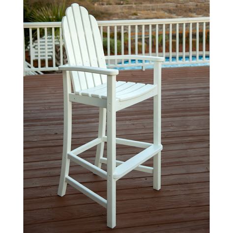 POLYWOOD® Adirondack Recycled Plastic Bar Height Chair - Walmart.com - Walmart.com