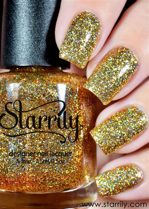 King Midas Is A Beautiful Gold Holographic Full Coverage Glitter Nail