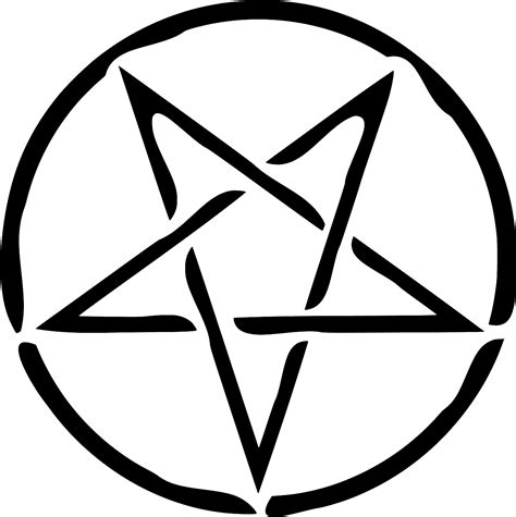 SVG Religious Symbol Star Pentagram Free SVG Image Icon SVG Silh